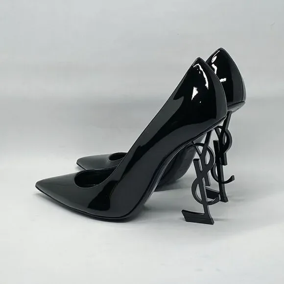 Saint Laurent Opyum Point-Toe Patent Leather Pumps size 39.5 - Picture 9 of 16